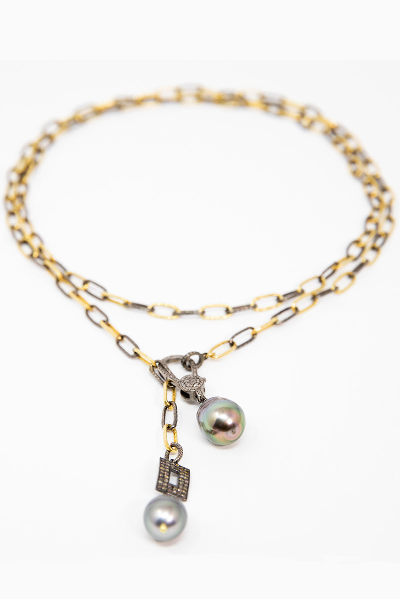 Mixed Metal Lariat