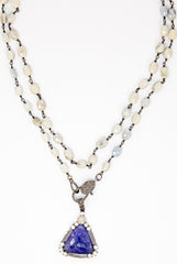 Tanzanite and Silverite Necklace