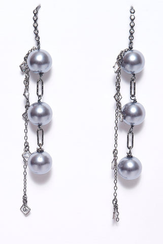 Wire Earrings with Fresh Water Pearls